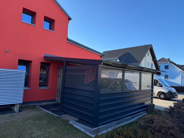 Terrasse Carport mit Überdachung und Wind und Wetter Schutz